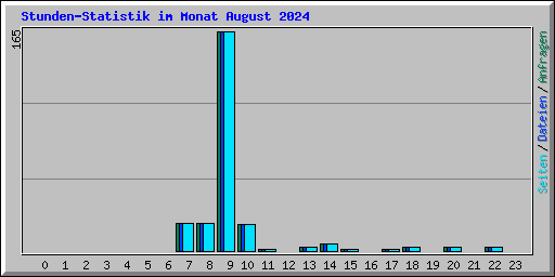 Stunden-Statistik im Monat August 2024